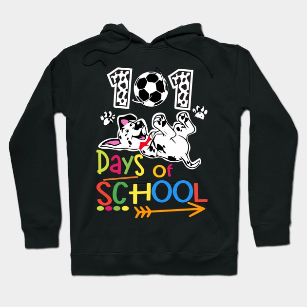 101 Days Smarter Dog Shirt 100 Days Of School Teacher Kids Hoodie by POP-Tee